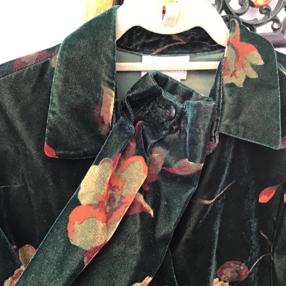 Coldwater Creek Velveteen Jacket Top - Picture 4 of 5